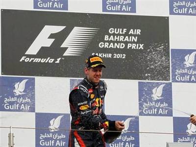 Bahreyn'de zafer Vettel'in