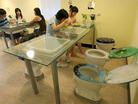 Tuvalet Restoran�nda yemek keyfi