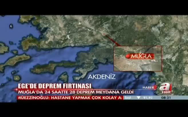 Ege'de deprem f�rt�nas�