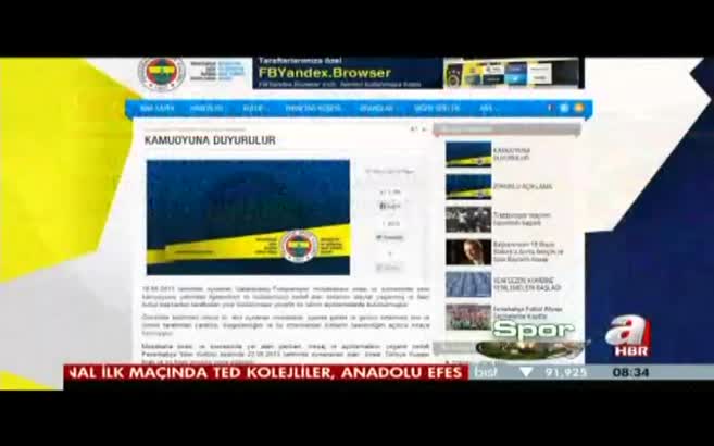Fenerbah�e'den sert a��klama