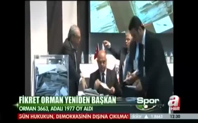 Fikret Orman yeniden ba�kan se�ildi