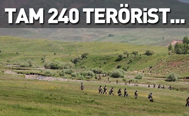 240 terörist güvenlik güçlerine teslim oldu