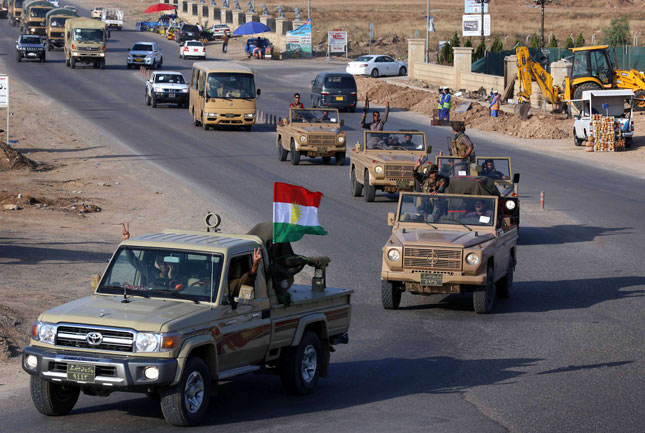 Peshmerga on its way to Kobani via Turkey