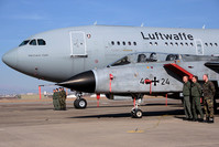 German airmen stand next to a fighter jet and a transport plane after the US Defense Secretary Ash Carter visited the Incirlik Air Base near Adana, Turkey, Tuesday, Dec. 15, 2015 (AP Photo)