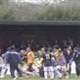 Galatasaray fans attack Fenerbahce players