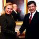 Davuto�lu and Clinton discuss solutions and delivering aid for Syria