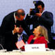 Clinton receives a lesson on Sunni and Shiite