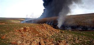 Bota� pipeline blast ignites fire