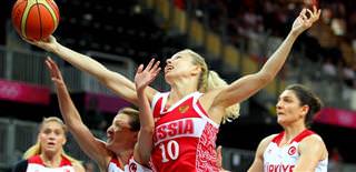 Russia wins close victory over Turkey in women's basketball