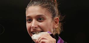 Nur Tatar wins the silver in taekwondo