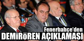 Fenerbahçe'den Demirören aç�klamas�
