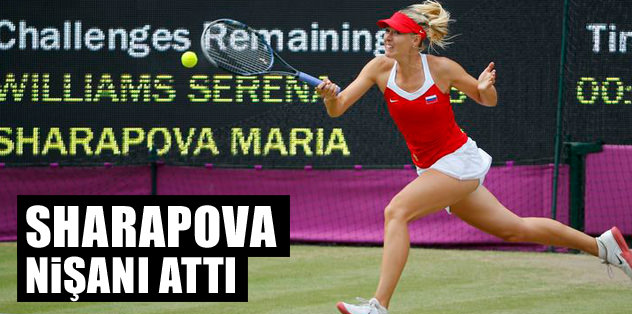 Sharapova nişanı attı