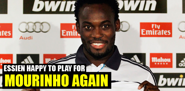 Essien is happy to play for Mou again
