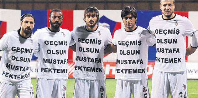 Pektemek'e formadan mesaj