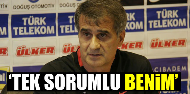 Tek sorumlu benim