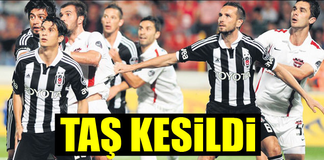 Taş kesildi