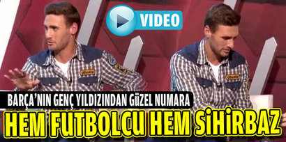 Barça'n�n yetenekli oyuncusundan güzel numara