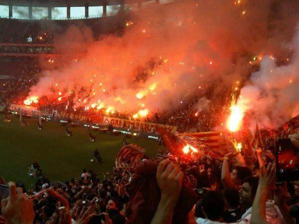 Arena'da şampiyonluk kutlamaları