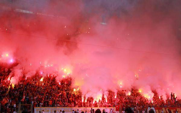 Arena'da şampiyonluk kutlamaları