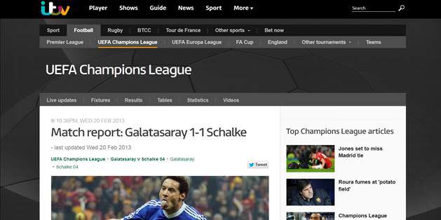 Dünya basınında G.Saray-Schalke maçının yankıları