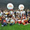 Futbolcular�n büyük sevinci