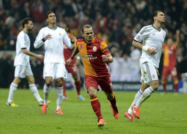 Galatasaray - Real Madrid maçından kareler