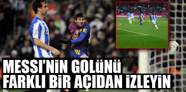 Taraftar kameras�ndan Messi'nin golü