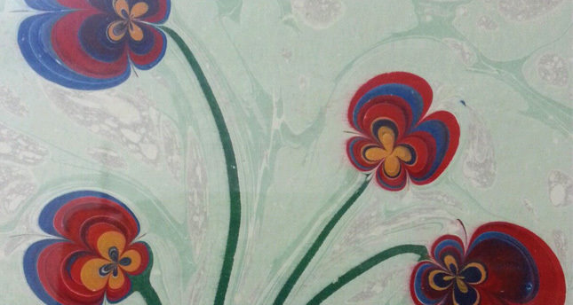 Zilan ve Özerliden ortak ebru sergisi