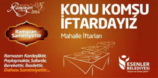 Ramazanda yeni projeler Esenler Belediyesinden