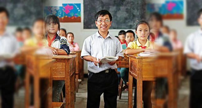 Çin’in koca gönüllü cep öğretmeni