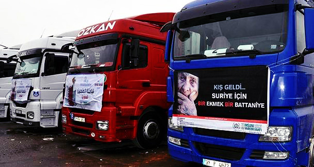 Suriyelilere kış yardımı