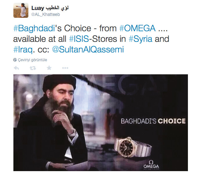 Bağdadi'nin seçimi – Omega'dan… Irak ve Suriye'de tüm DAEŞ mağazalarında.