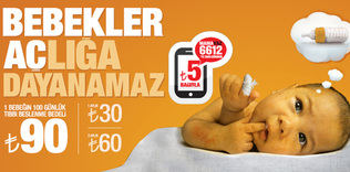 Bebekler açlığa dayanamaz