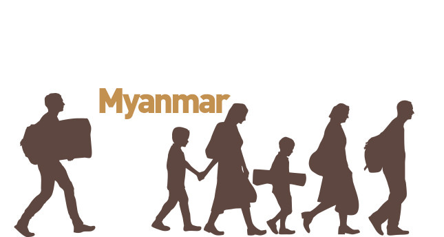 Kendi ülkelerinde mülteci kampında yaşıyorlar