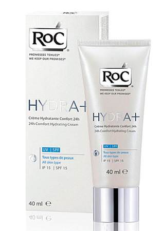 Лечебная косметика и уход Roc Hydra+ крем SPF-15 для всех типов кожи 40мл.