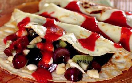 �ilek Soslu Tropikal Krep