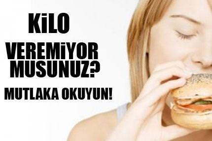 Kilo veremiyor musunuz?