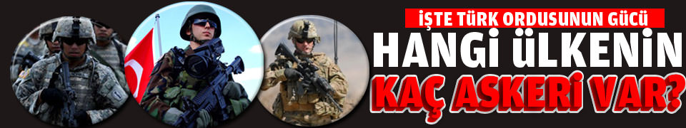 Hangi ülkenin kaç askeri var?