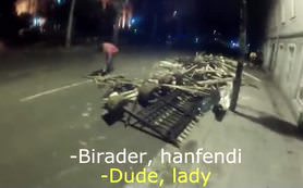 Polis ç�lg�na döndü