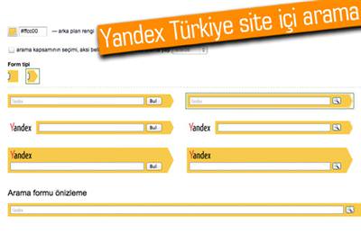 Yandex Türkiye site içi aramayı kolaylaştırmak için özel arama
hizmetini başlattı
