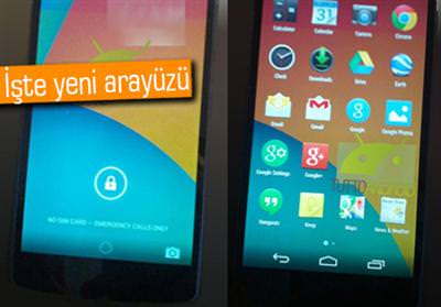 Android 4.4 ve Nexus 5'in yeni fotoğrafları sızdı
