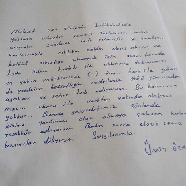 Ümit Özat istifa etti! - 1