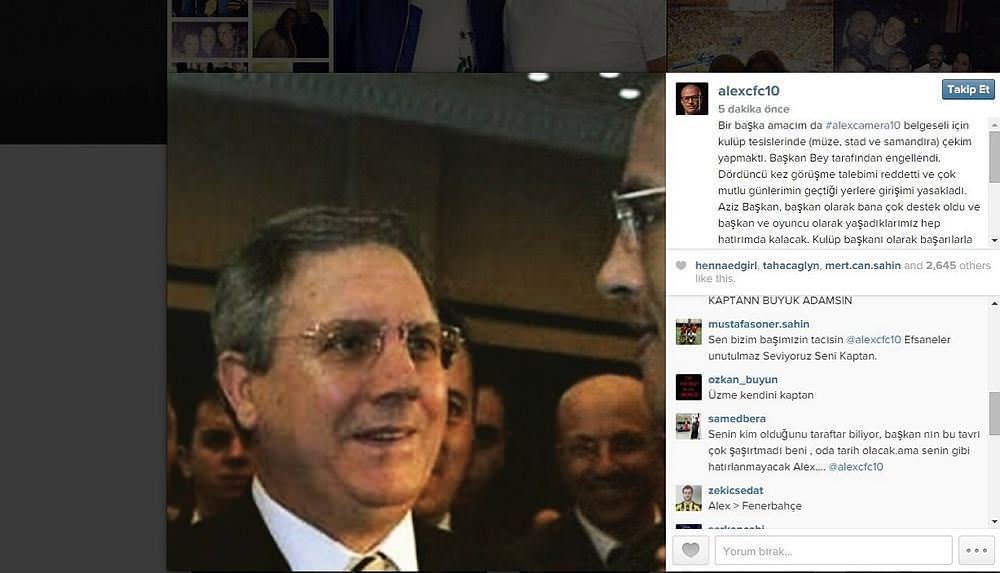 Alex'ten Aziz Yıldırım'a şok ifadeler - 1