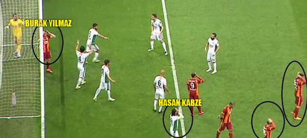 G.Saray'ın kaçırdığı gol ve Hasan Kabze - 1