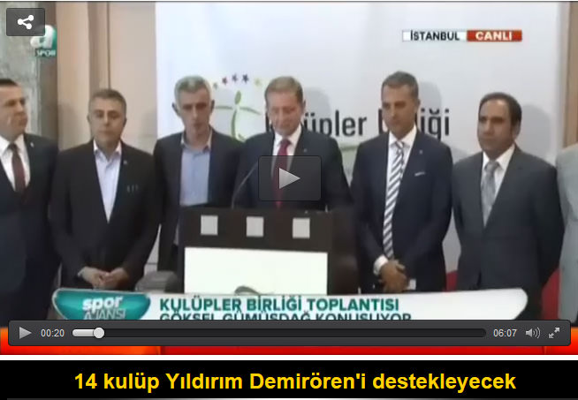 Kulüpler Birliği'nden Demirören'e destek - 1