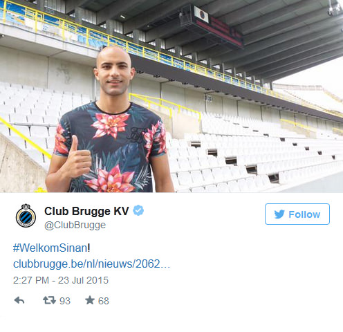 Sinan Bolat'ın yeni takımı Club Brugge - 1