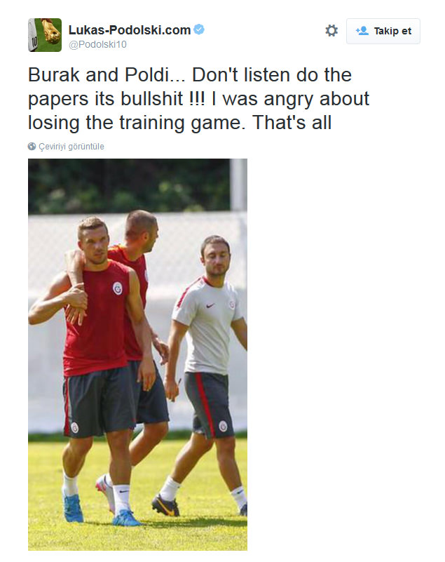 Podolski'den Burak Yılmaz açıklaması - 1