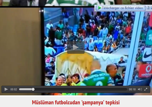 Müslüman futbolcudan 'şampanya' tepkisi - 1