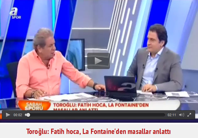 Erman Toroğlu: Fatih hoca La Fontaine’den masallar anlattı - 1