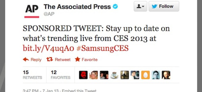 AP’den Samsung tweeti!